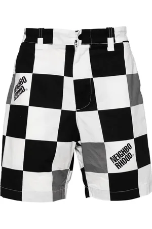 NEIGHBORHOOD Bermudas con motivo de cuadros gingham