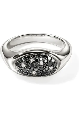 John Hardy Anillo Black Sand con diamantes