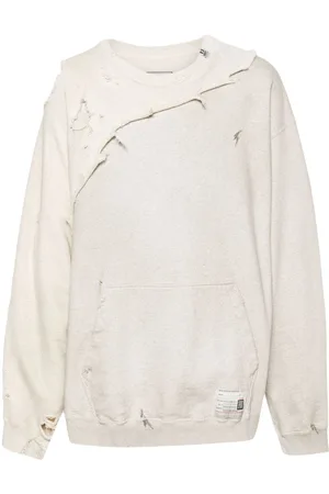 Maison Mihara Yasuhiro Sudadera con efecto envejecido