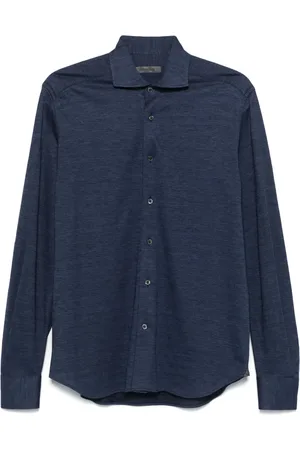 corneliani Camisa con efecto melange