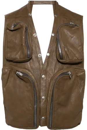 Rick Owens Chamarra militar cargo con botones