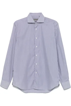 corneliani Camisa con rayas estampadas