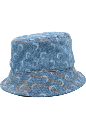 Marine Serre Gorro de pescador con estampado Crescent Moon