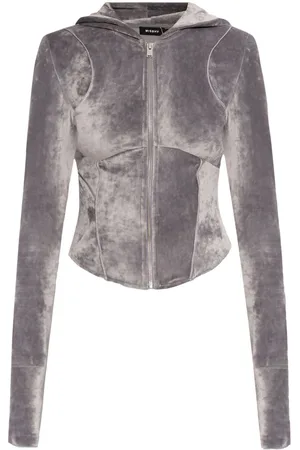 MISBHV Hoodie corta y logo de strass