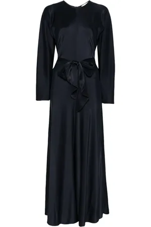 FORTE FORTE Vestido satinado con detalle de banda