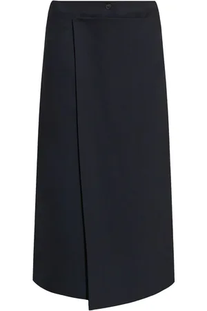 Fabiana Filippi Falda midi con detalle plisado