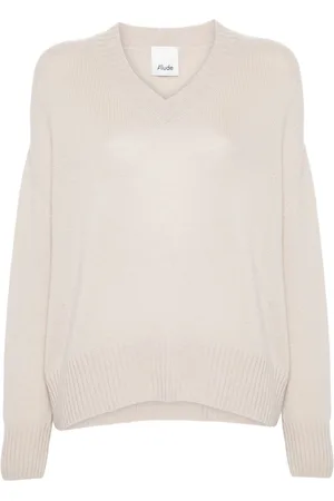 Allude Suéter de cachemira con cuello en V