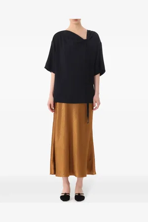 Jason Wu Blusa drapeada con detalle de nudo