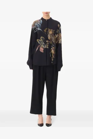 Jason Wu Camisa con estampado floral y botones