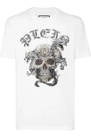 Philipp Plein Playera SS con motivo Skull