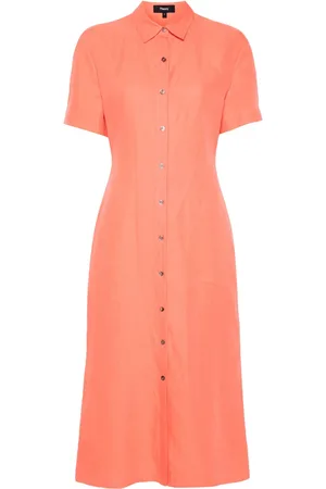 THEORY Vestido midi con forro