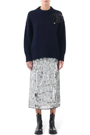 Jason Wu Falda con acabado metalizado
