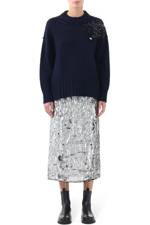 Jason Wu Falda con acabado metalizado