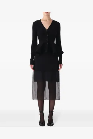 Jason Wu Cárdigan con peplum y cuello en V