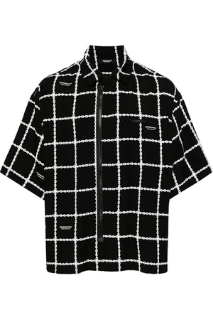 UNDERCOVER Camisa con cuadros estampados