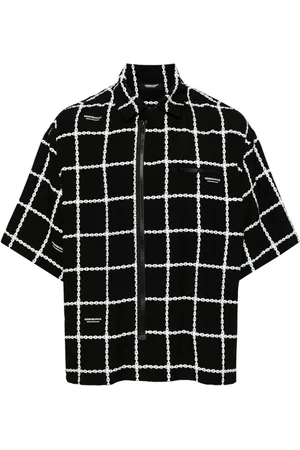 UNDERCOVER Camisa con cuadros estampados