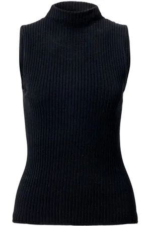Carolina Herrera Top sin mangas con cuello falso