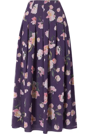 Carolina Herrera Falda midi con estampado floral