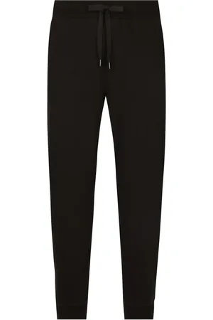 Dolce & Gabbana Pants con parche del logo y cordones en la pretina