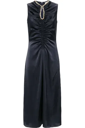 Sandro Vestido midi con detalles de strass