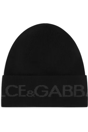 Dolce & Gabbana Gorro tejido con logo de intarsia