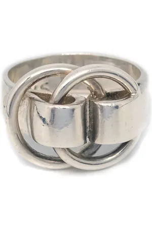 Hermès Anillo pulido en plata de ley 1990-2000