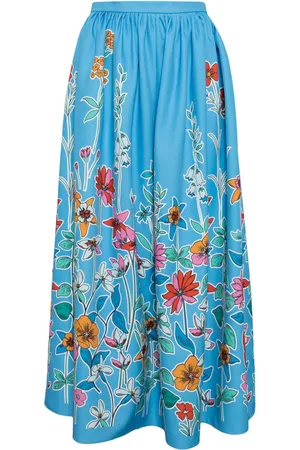 Bambah Falda midi Hibiscus
