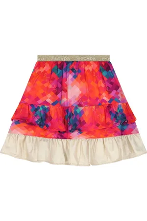 Escada Falda con logo estampado