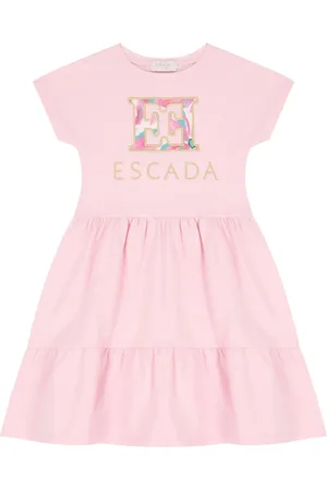 Escada Vestido a capas con logo