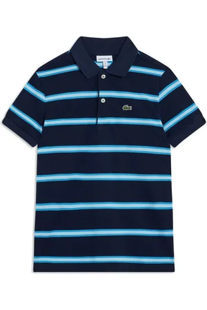Lacoste Playera tipo polo con rayas estampadas