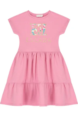 Escada Vestido a capas con logo