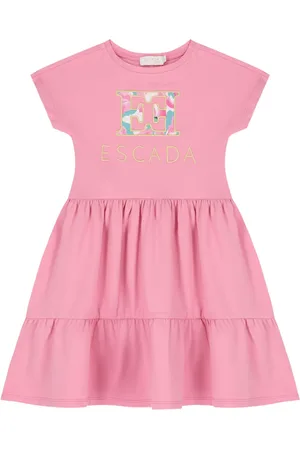 Escada Vestido a capas con logo