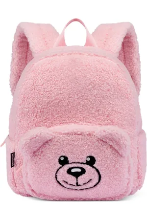 Moschino Mochila texturizada con motivo Teddy Bear
