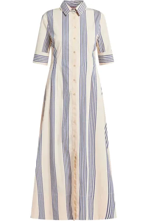 Staud Vestido camisero de popelina