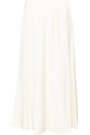 PESERICO SIGN Falda midi con detalle plisado