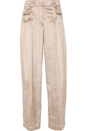 PESERICO SIGN Pantalones palazzo con pliegues