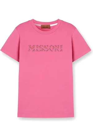 Missoni Playera con logo de strass