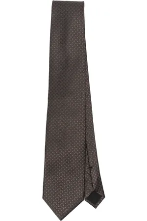 Tom Ford Corbata de seda con motivo en jacquard