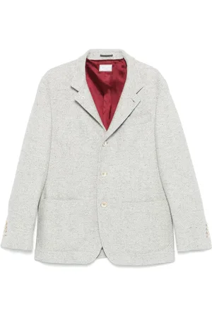 Brunello Cucinelli Blazer con motivo de espiga
