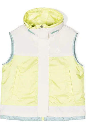 Moncler Chaleco con cuello de tortuga y parche del logo