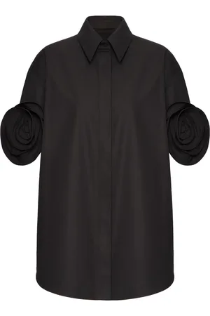 VALENTINO GARAVANI Camisa con aplique de rosa