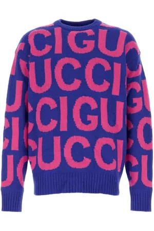 Gucci Suéter con logo en intarsia