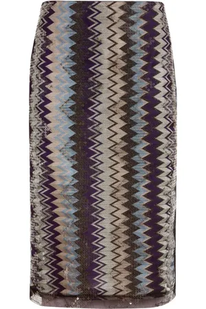 Missoni Falda midi Zigzag