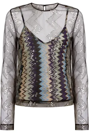 Missoni Top tejido chevron a capas