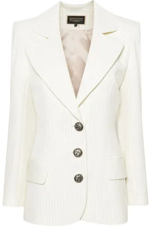 MITILIANE COUTURE Blazer con motivo de rayas diplomáticas