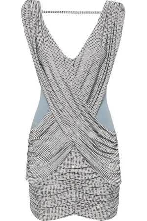 MITILIANE COUTURE Vestido corto con detalles de cristal