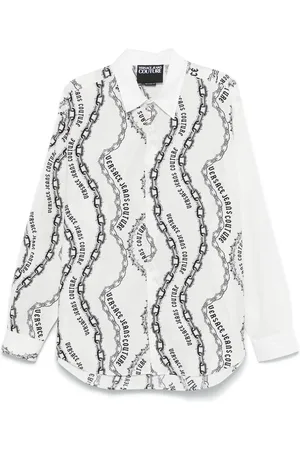 VERSACE Camisa con cadenas estampadas