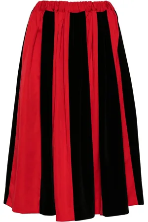 Comme des Garçons Falda con diseño bicolor