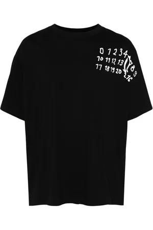 Maison Margiela Playera con motivo de número