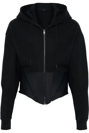 MUGLER Hoodie estilo corset